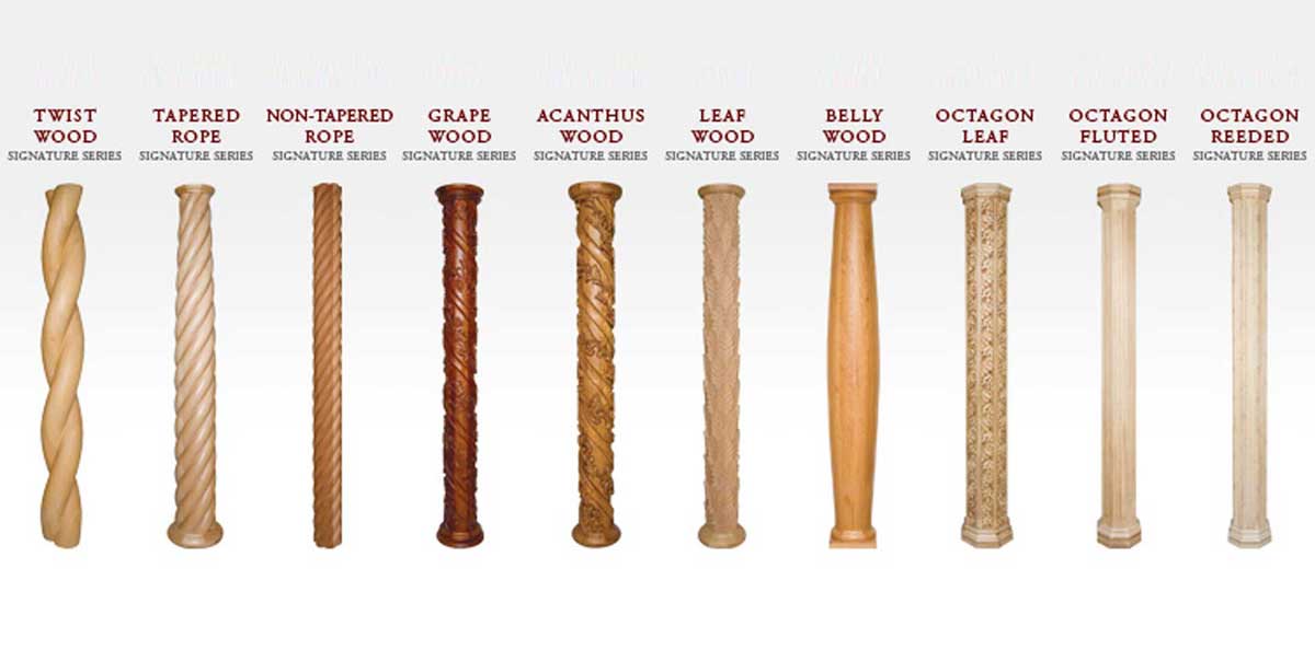Carved Wood Columns