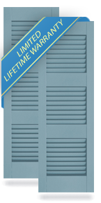 Three Equal Louver Atlantic Architectural Shutters