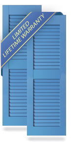 Equal Louver Architectural PVC Shutters