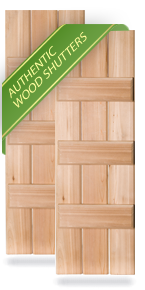 Z-Board Board-n-Batten Wood Shutters