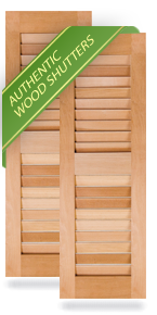 Equal Louver Wood Shutters